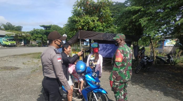 TNI-POLRI dan Satpol PP Terus Gelar Operasi Yustisi Penegakan Protokol Kesehatan di Wilayah Kabupaten Malinau