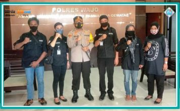 L-Kontak Melaporkan Dugaan Tindak Pidana Penyalahgunaan DD Wajo ke Polres Wajo