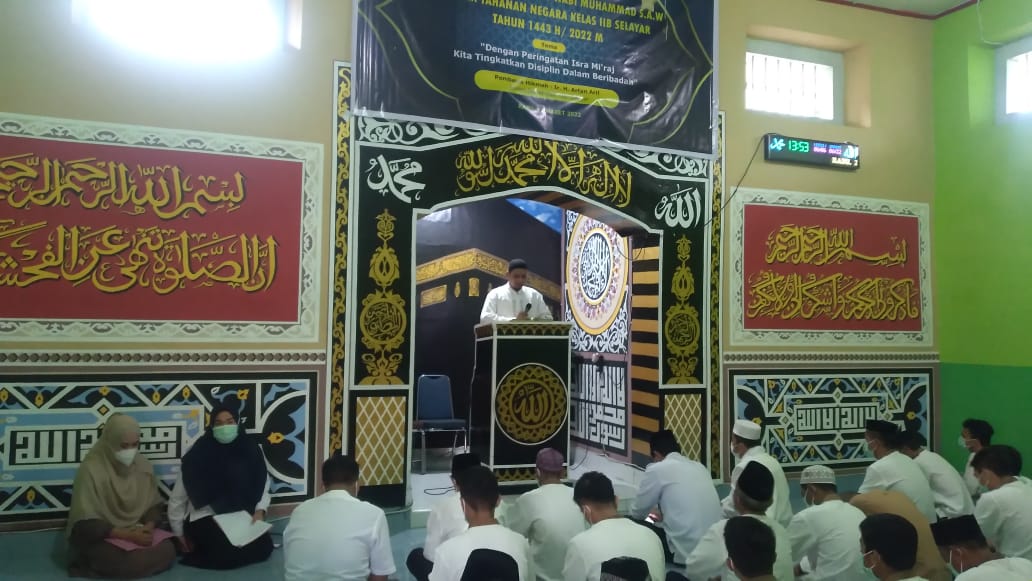 Ketua DPD MUI Selayar Hadiri Peringatan Isra Mikraj Rutan Selayar