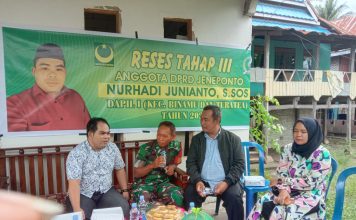 Nurhadi Junianto , S.Sos Adakan Reses Tahap 3 di Kelurahan Monro-Monro, Jeneponto