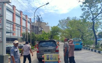 TRC Perumda Parkir Makassar Menata Parkiran Depan Hotel Grand Place