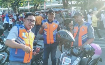 Perumda Parkir Makassar Hadiri Jalan Santai HUT Provinsi Sulsel