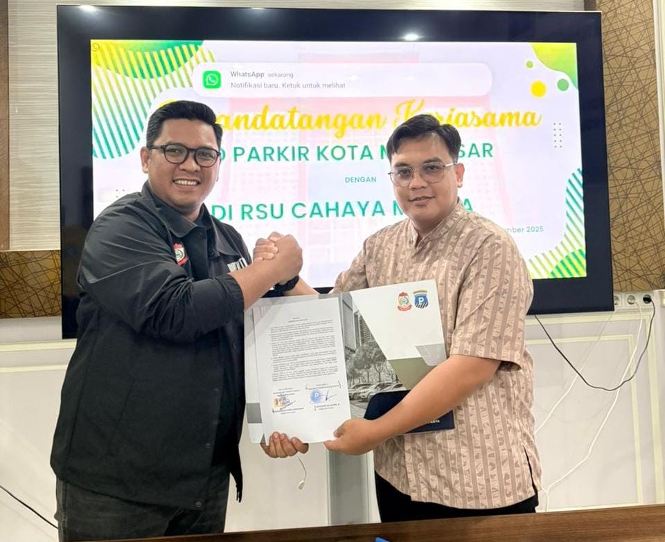 Perumda Parkir Makassar Resmi Kelola Parkir RS Cahaya Medika